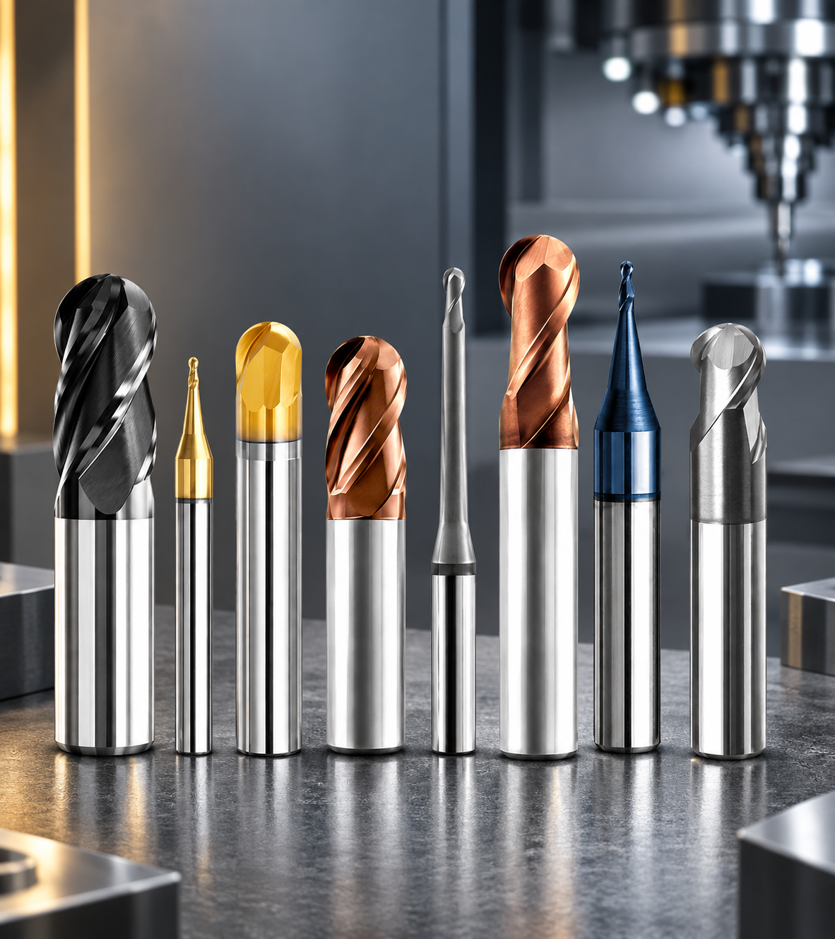 Ball Nose End Mill CNC Cutting Tool
